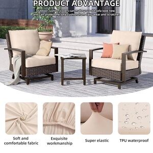 Elegant Cream Outdoor Cushion Covers